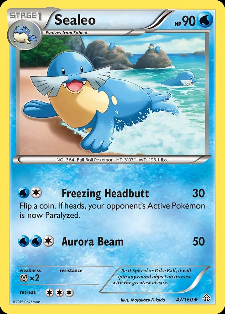 Primal Clash Sealeo card front, 47/160