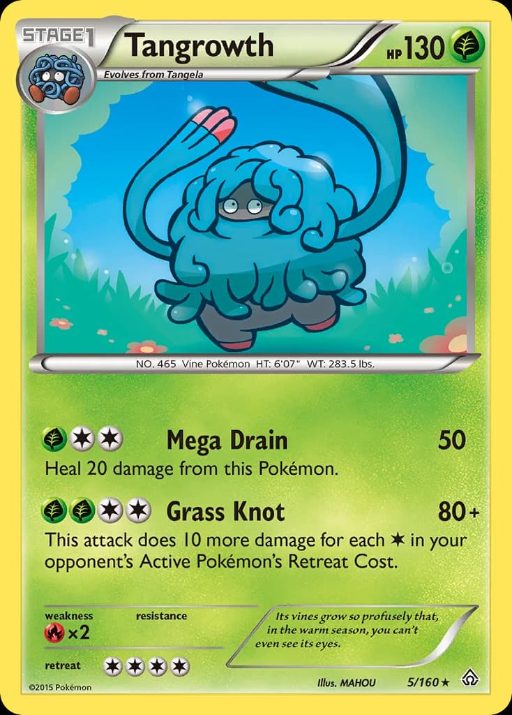 Primal Clash Tangrowth card front, 5/160