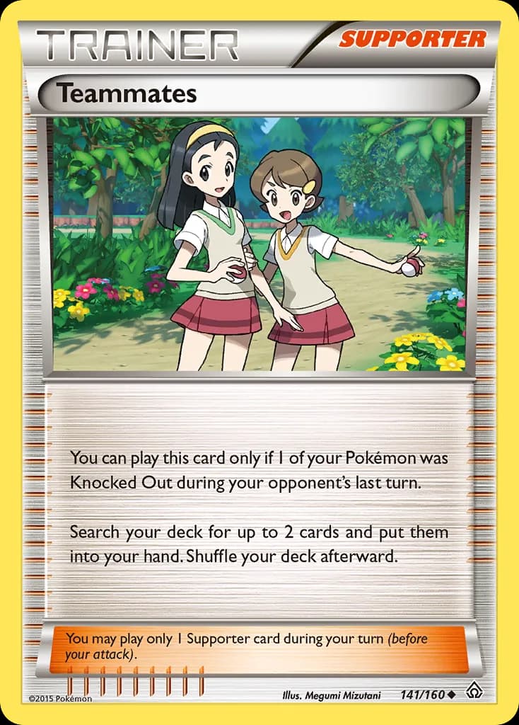 Primal Clash Teammates card front, 141/160