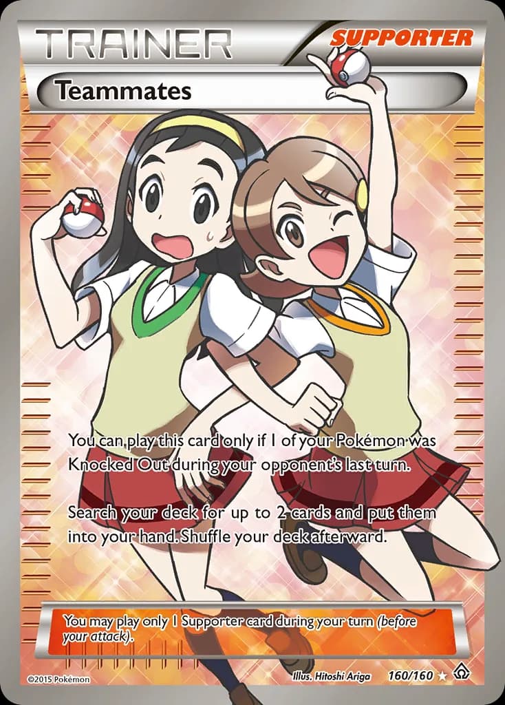 Primal Clash Teammates card front, 160/160