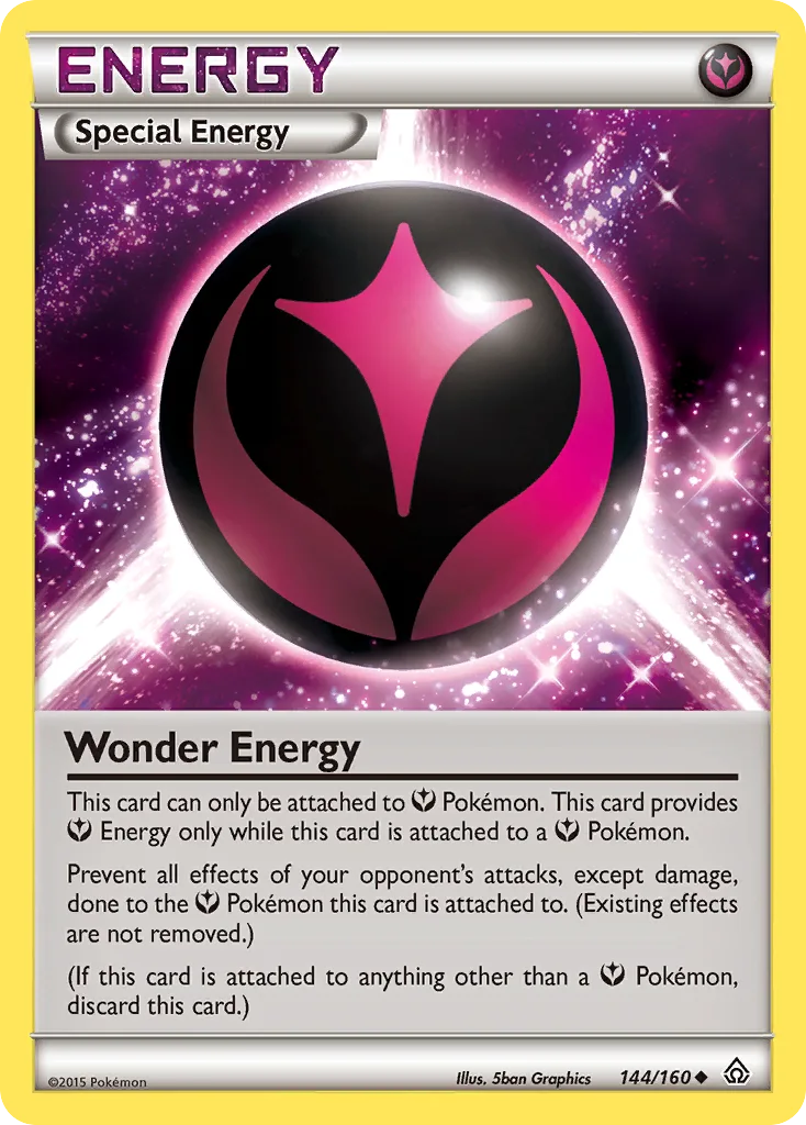 Primal Clash Wonder Energy card front, 144/160
