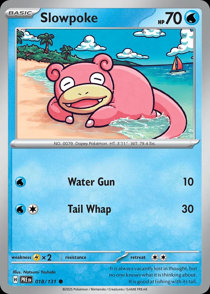 Slowpoke card front, Prismatic Evolutions 18/131