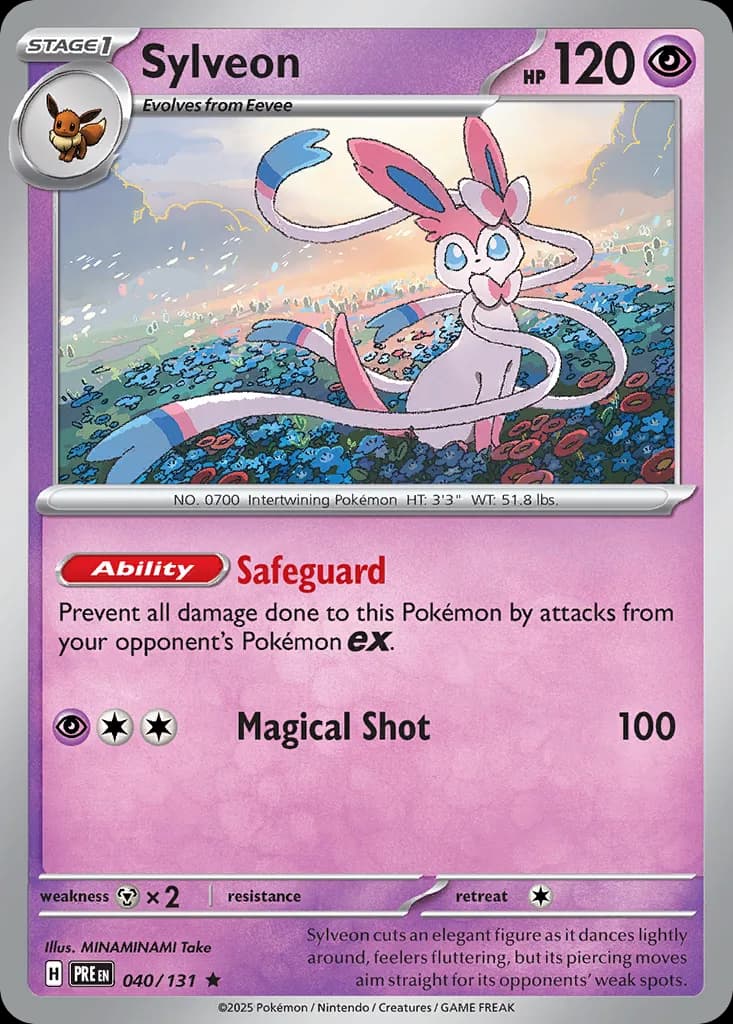 Sylveon card front, Prismatic Evolutions 40/131