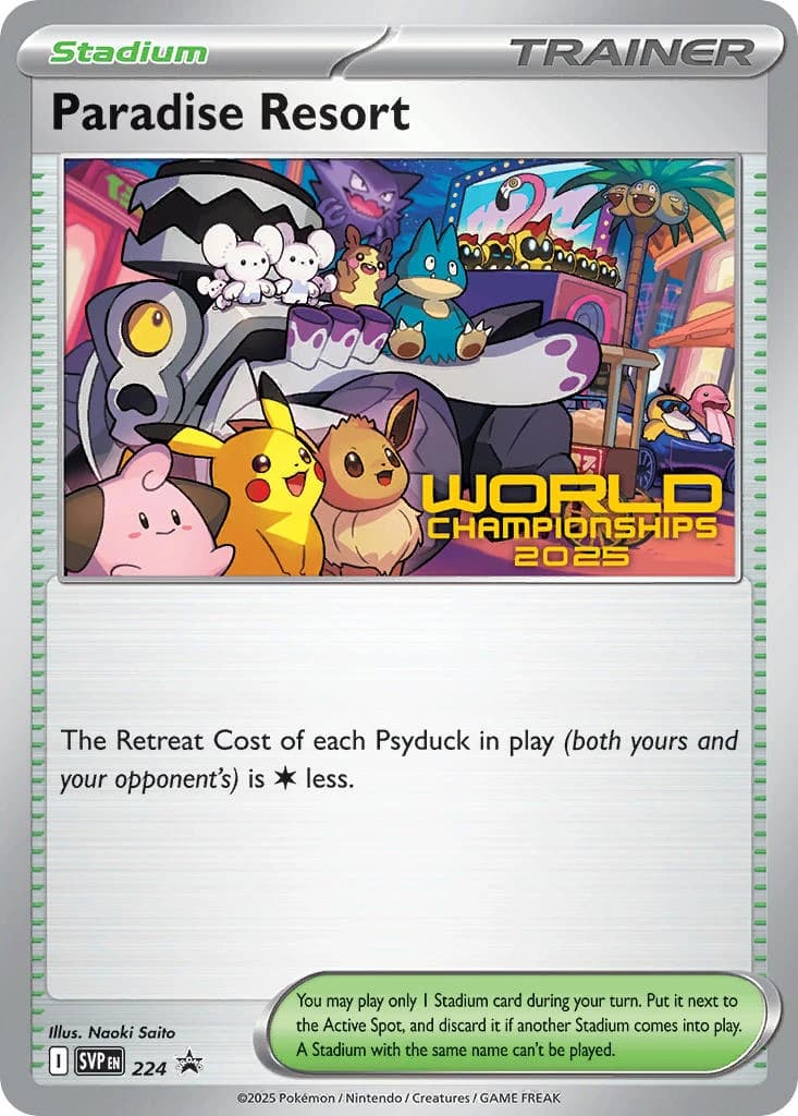 Paradise Resort, Scarlet & Violet Black Star Promos 224, English non-holo card front