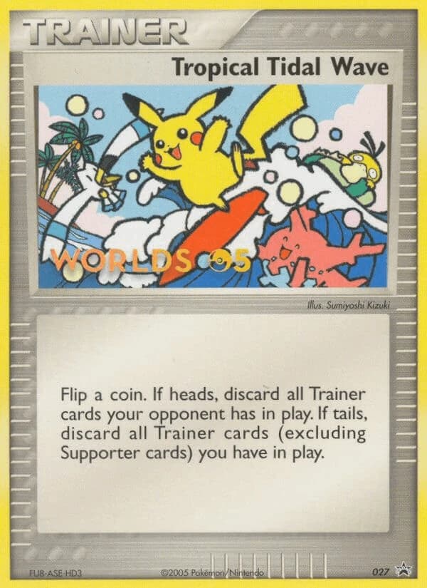 Tropical Tidal Wave, Nintendo Black Star Promos 027, English non-holo card front