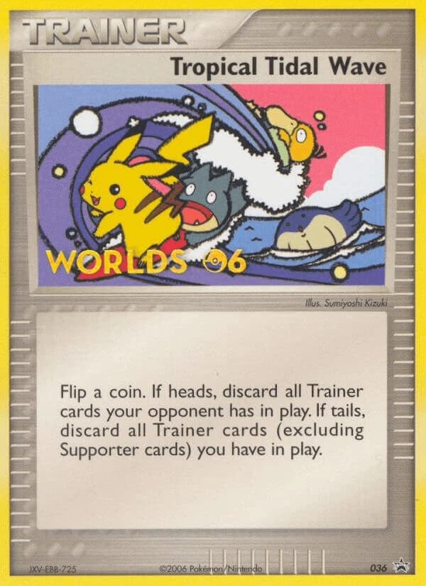 Tropical Tidal Wave, Nintendo Black Star Promos 036, English non-holo card front