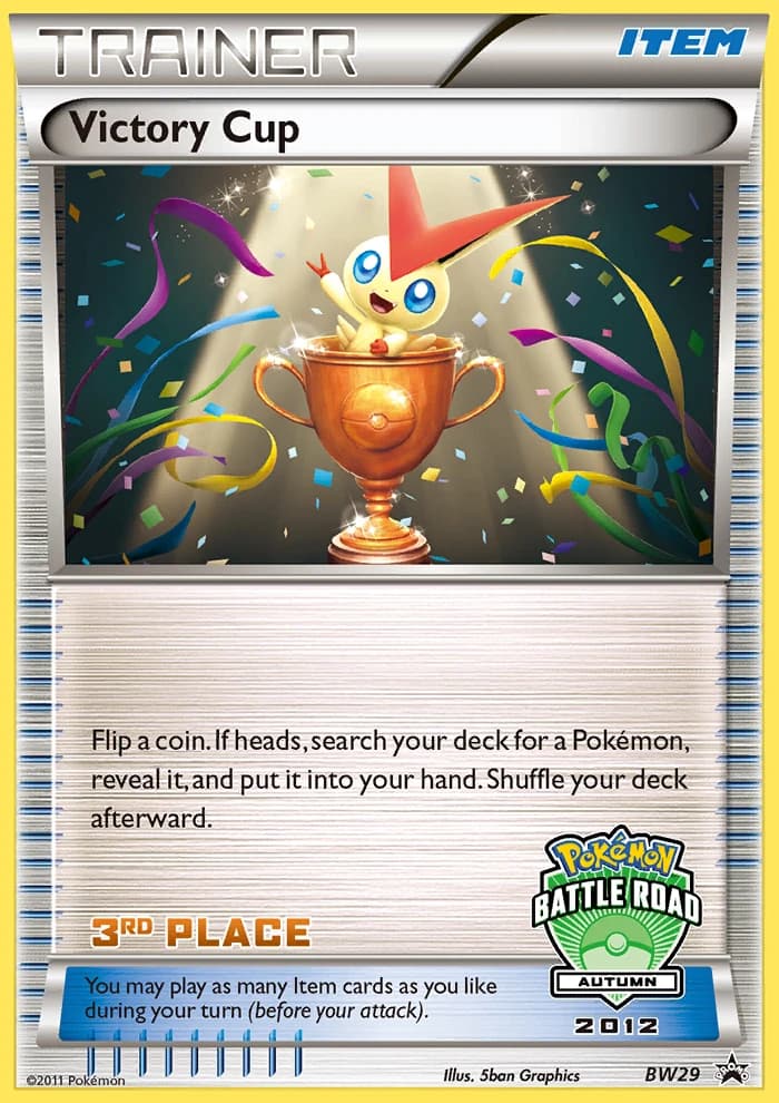 Victory Cup, BW Black Star Promos BW29, English holo card front