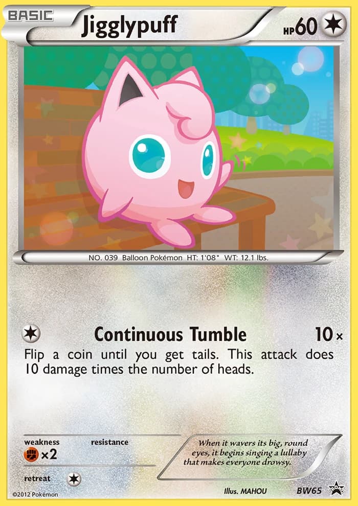Jigglypuff, BW Black Star Promos BW65, English non-holo card front