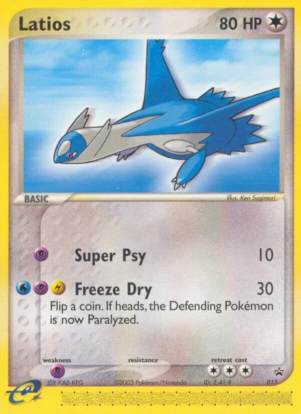 Latios, Nintendo Black Star Promos 015, English non-holo card front