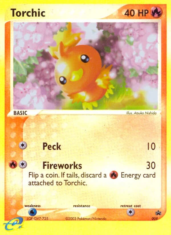 Torchic, Nintendo Black Star Promos 008, English non-holo card front
