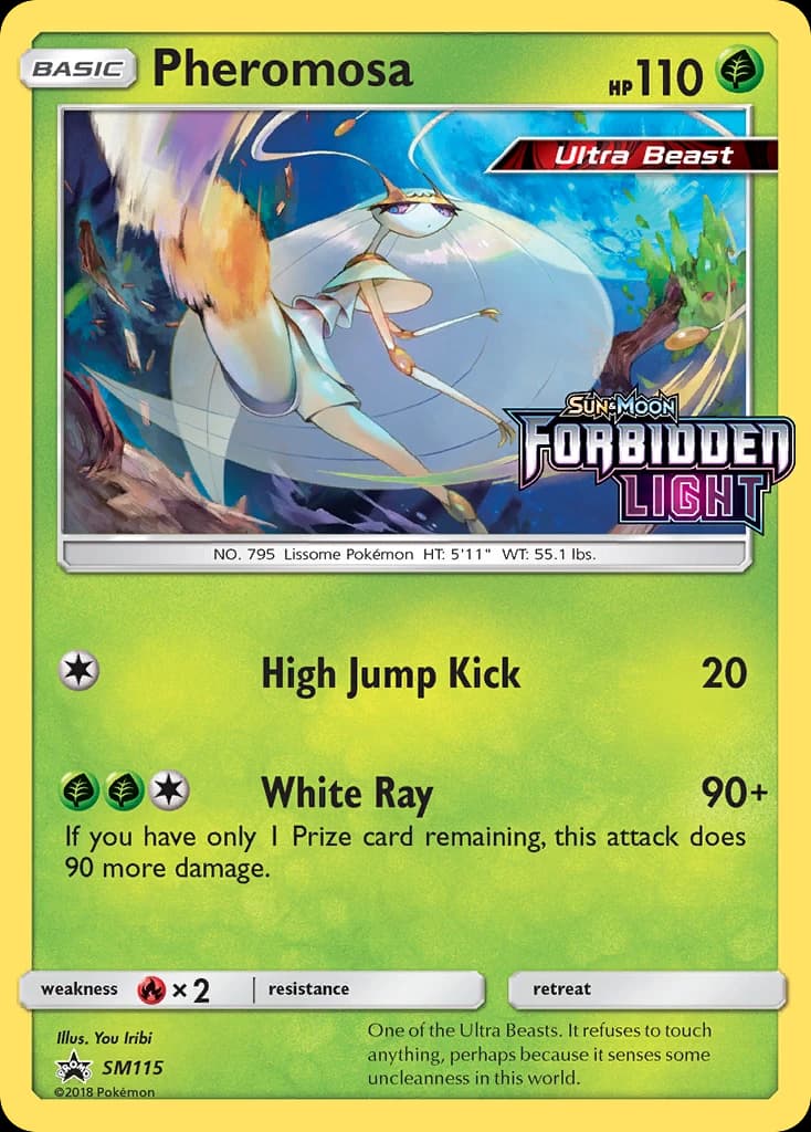 Pheromosa, SM Black Star Promos SM115, English holo card front