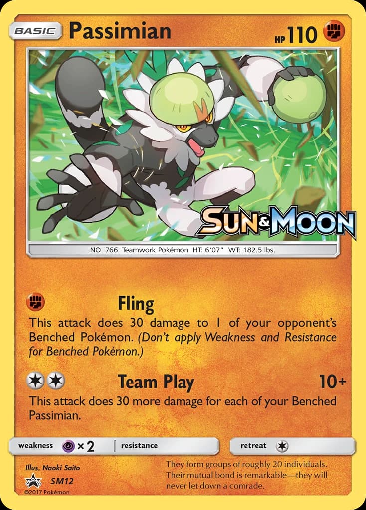 Passimian, SM Black Star Promos SM12, English holo card front