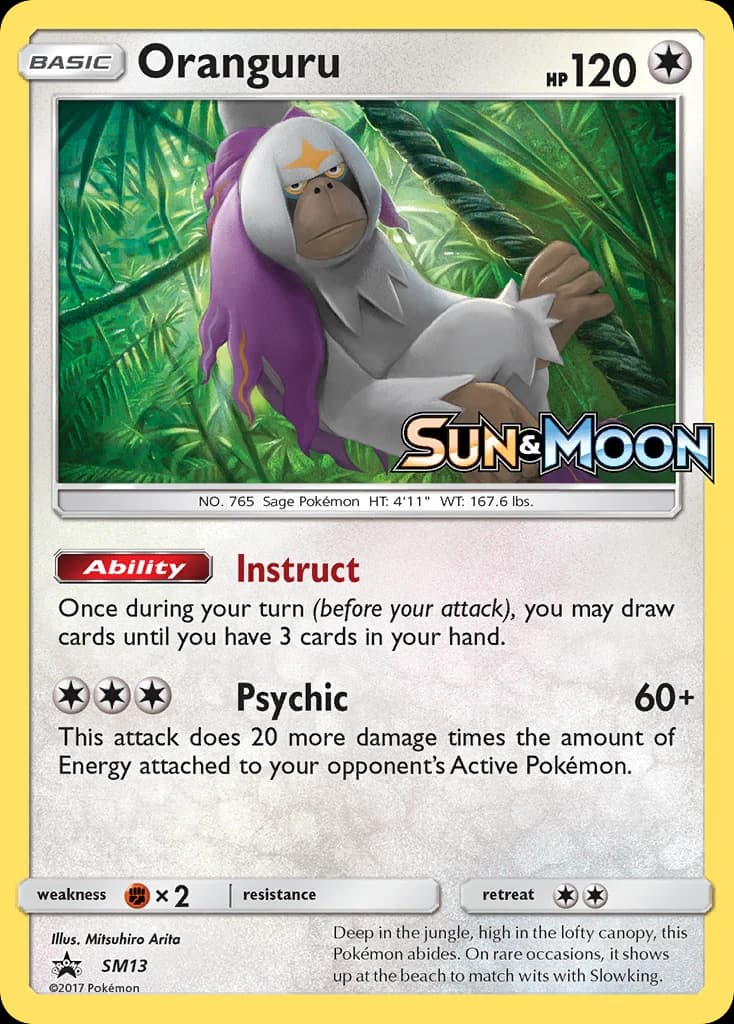 Oranguru, SM Black Star Promos SM13, English holo card front