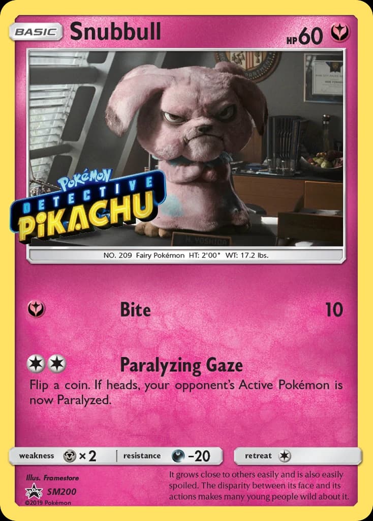 Snubbull, SM Black Star Promos SM200, English holo card front