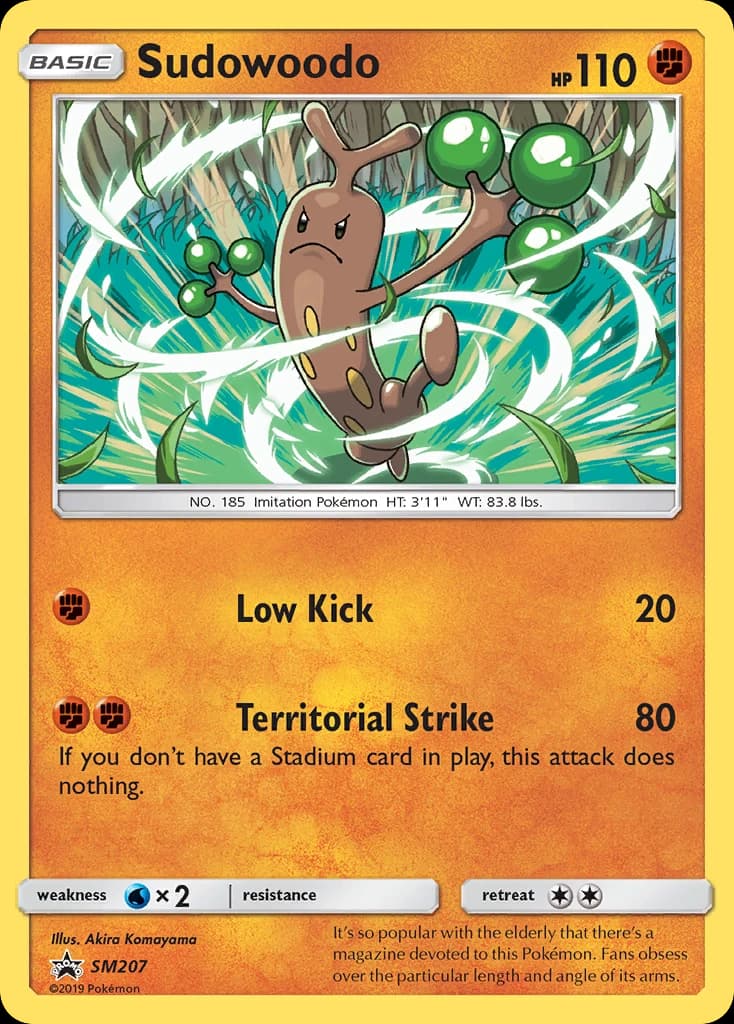 Sudowoodo, SM Black Star Promos SM207, English holo card front