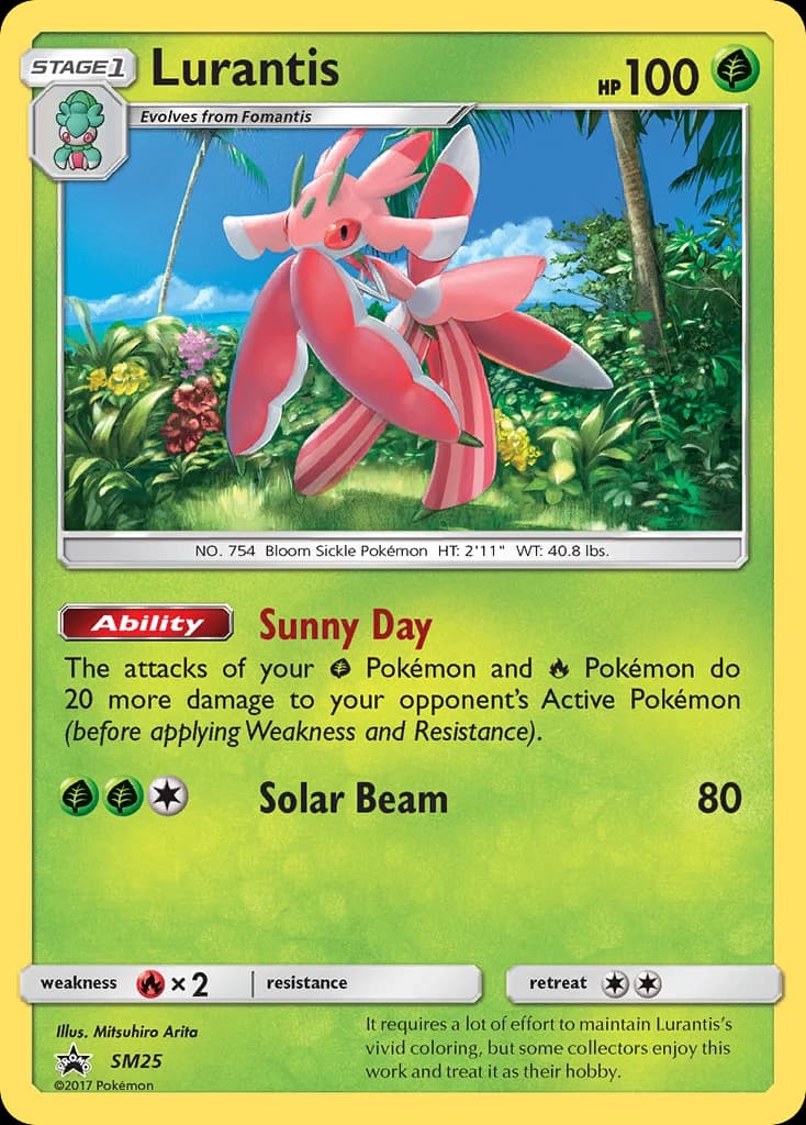 Lurantis, SM Black Star Promos SM25, English holo card front