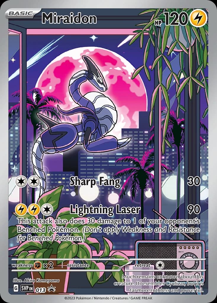 Miraidon, Scarlet & Violet Black Star Promos 013, English holo card front