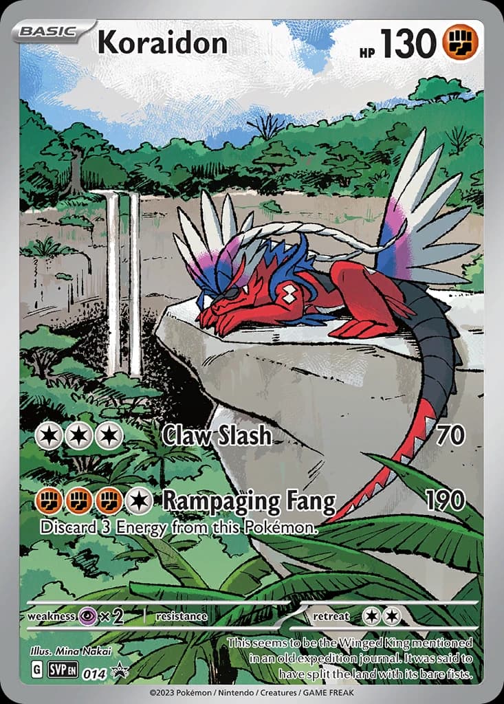 Koraidon, Scarlet & Violet Black Star Promos 014, English holo card front