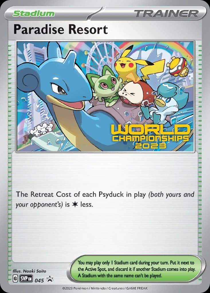 Paradise Resort, Scarlet & Violet Black Star Promos 045, English non-holo card front