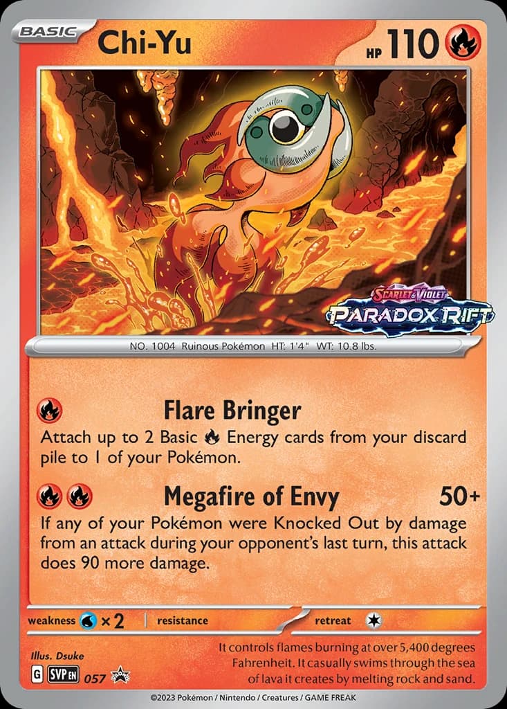 Chi-Yu, Scarlet & Violet Black Star Promos 057, English holo card front