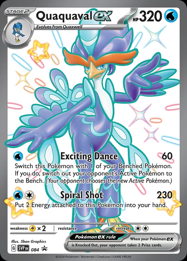 Quaquaval ex, Scarlet & Violet Black Star Promos 084, English holo card front