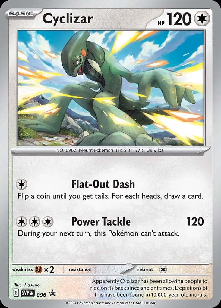 Cyclizar, Scarlet & Violet Black Star Promos 096, English holo card front