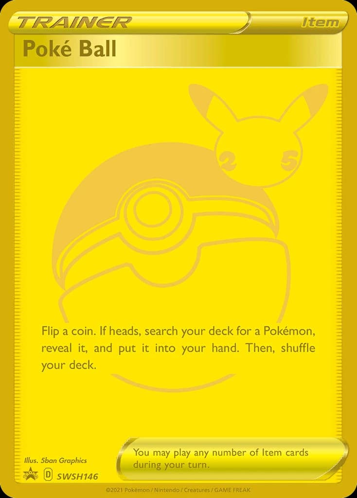 Poké Ball, SWSH Black Star Promos SWSH146, English holo card front