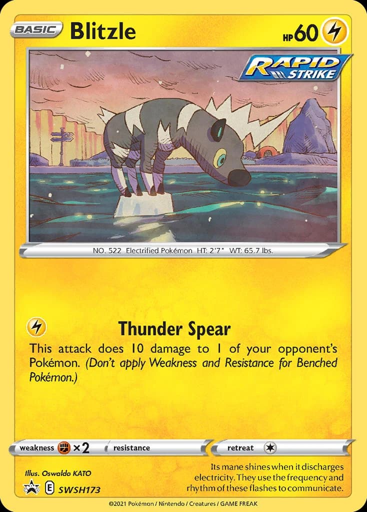 Blitzle, SWSH Black Star Promos SWSH173, English holo card front