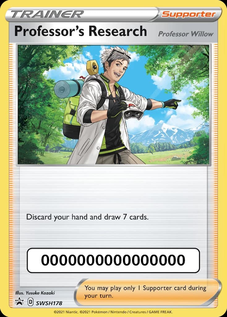 Professor's Research, SWSH Black Star Promos SWSH178, English holo card front