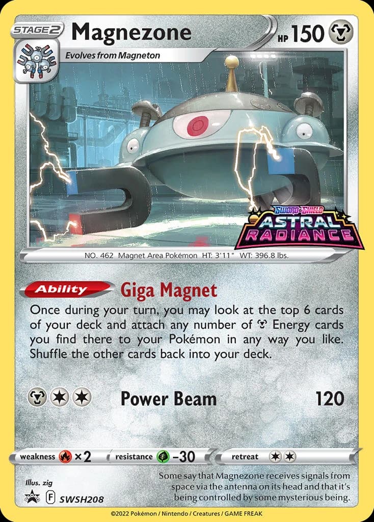 Magnezone, SWSH Black Star Promos SWSH208, English holo card front