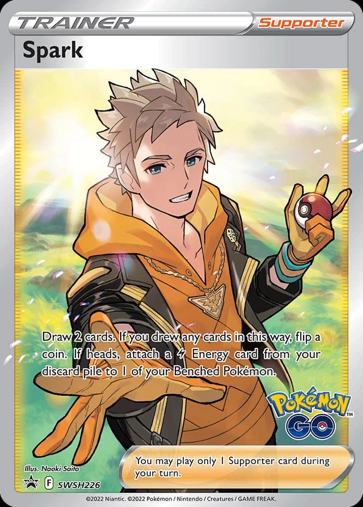 Spark, SWSH Black Star Promos SWSH226, English holo card front
