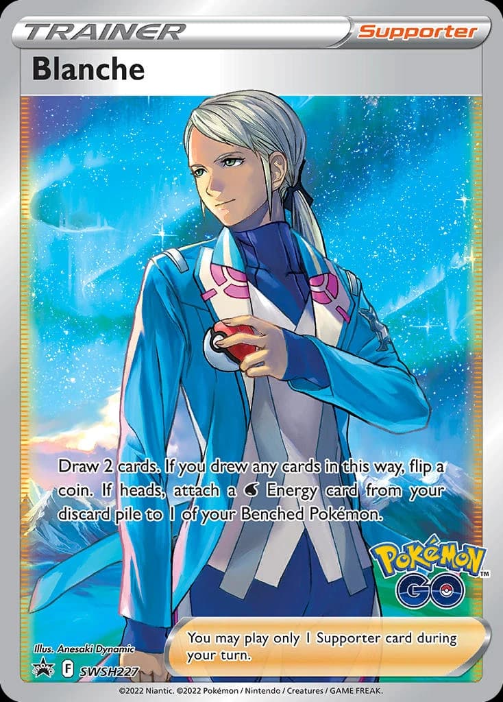 Blanche, SWSH Black Star Promos SWSH227, English holo card front