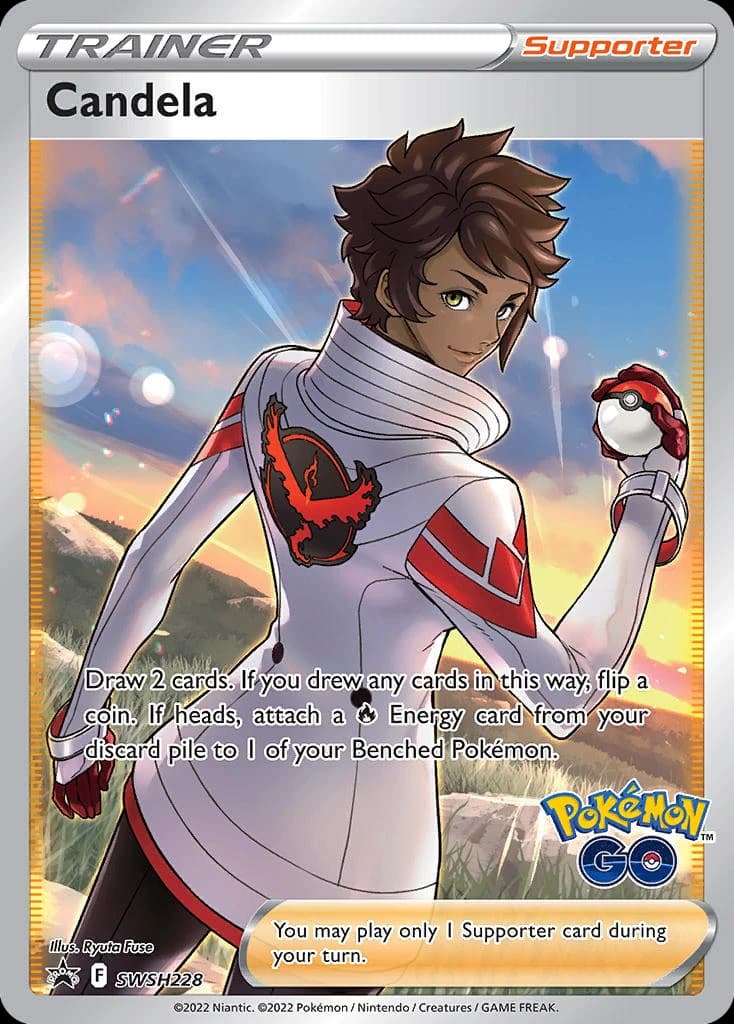 Candela, SWSH Black Star Promos SWSH228, English holo card front