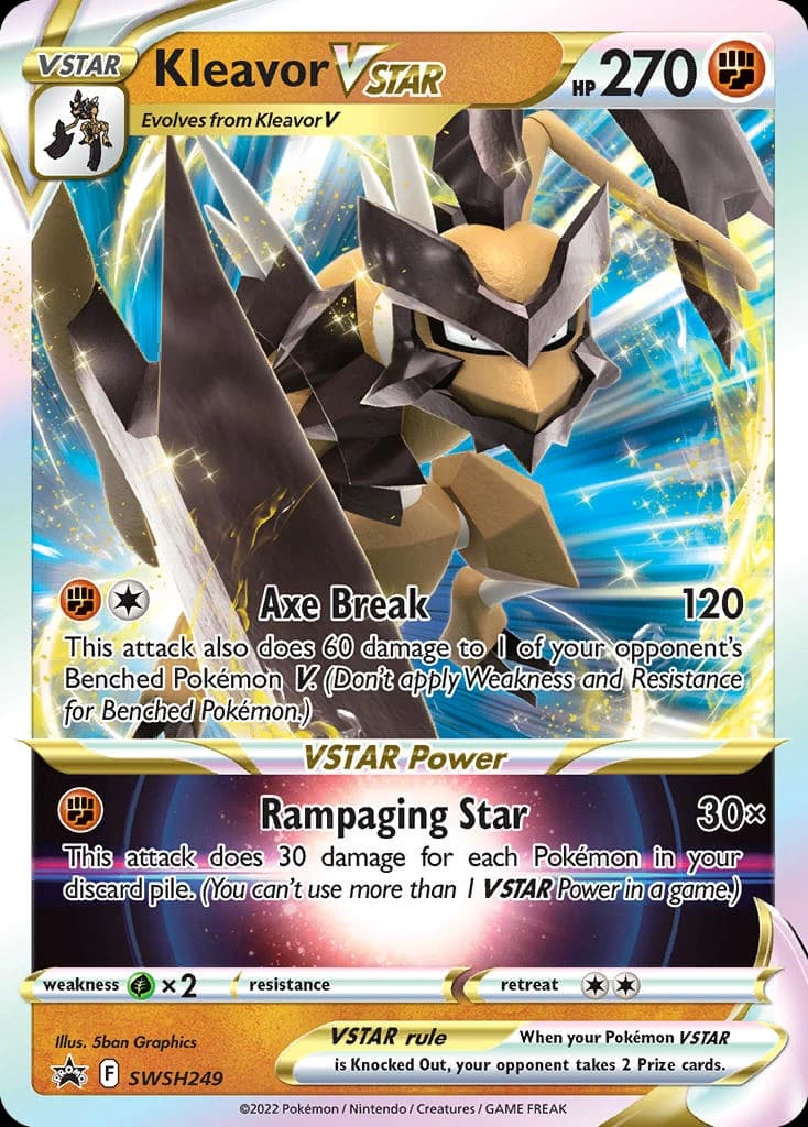 Kleavor VSTAR, SWSH Black Star Promos SWSH249, English holo card front