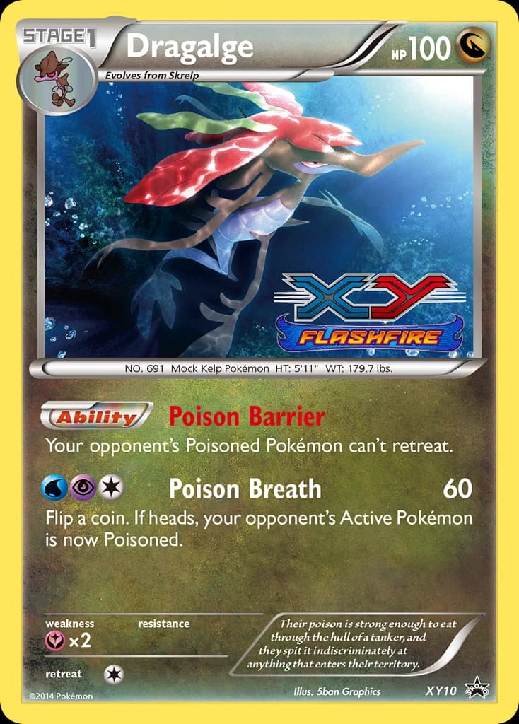 Dragalge, XY Black Star Promos XY10, English holo card front