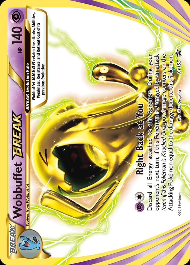 Wobbuffet BREAK, XY Black Star Promos XY155, English holo card front
