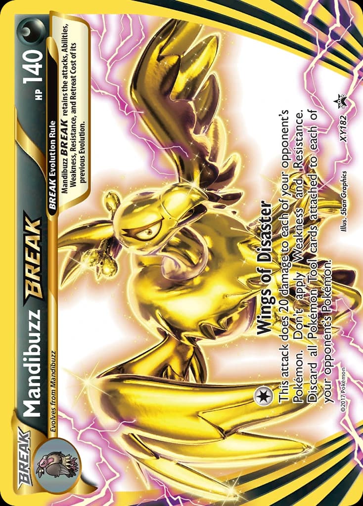 Mandibuzz BREAK, XY Black Star Promos XY182, English holo card front