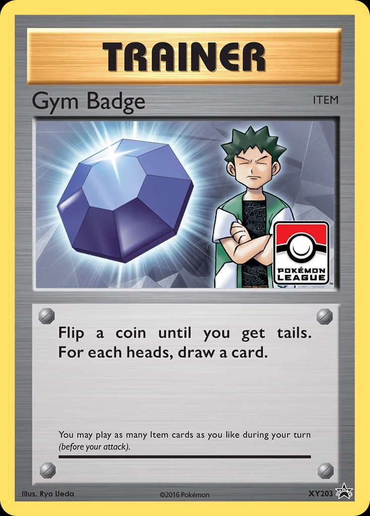 Gym Badge, XY Black Star Promos XY203, English holo card front