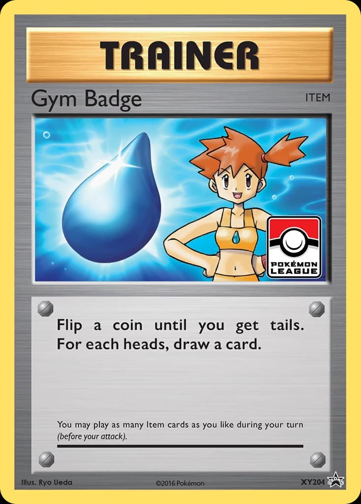 Gym Badge, XY Black Star Promos XY204, English holo card front