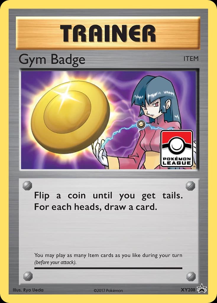 Gym Badge, XY Black Star Promos XY208, English holo card front