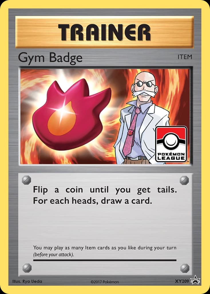 Gym Badge, XY Black Star Promos XY209, English holo card front