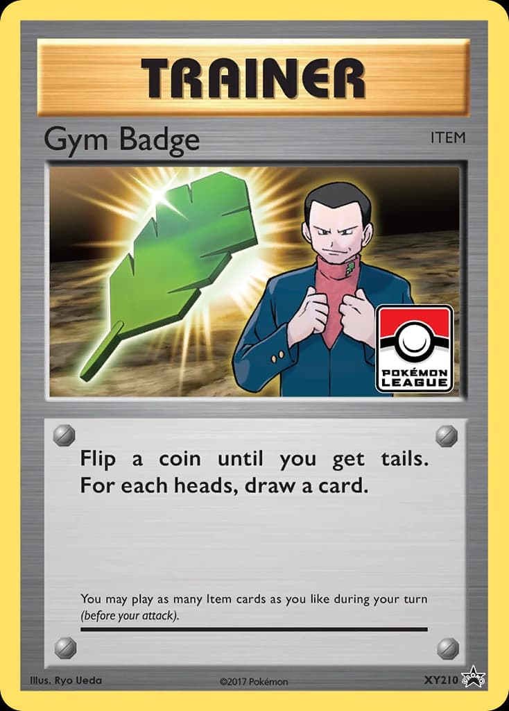 Gym Badge, XY Black Star Promos XY210, English holo card front