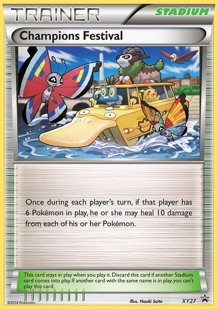 Champions Festival, XY Black Star Promos XY27, English holo card front