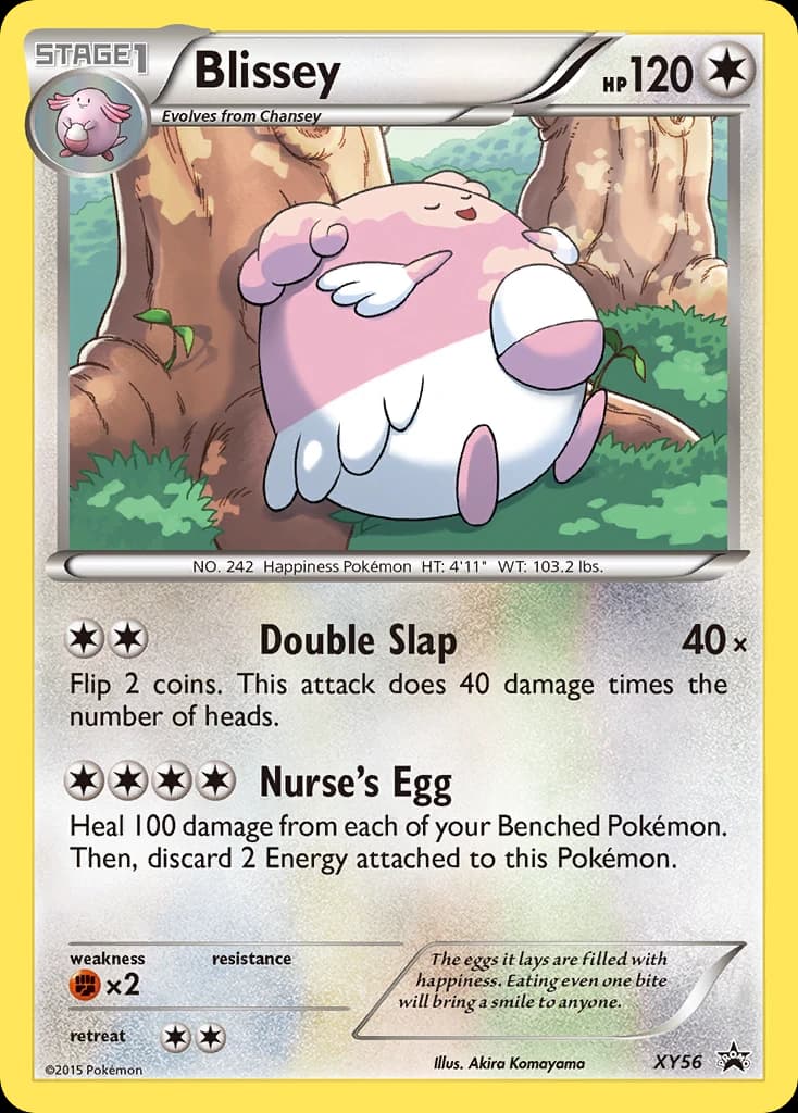 Blissey, XY Black Star Promos XY56, English holo card front