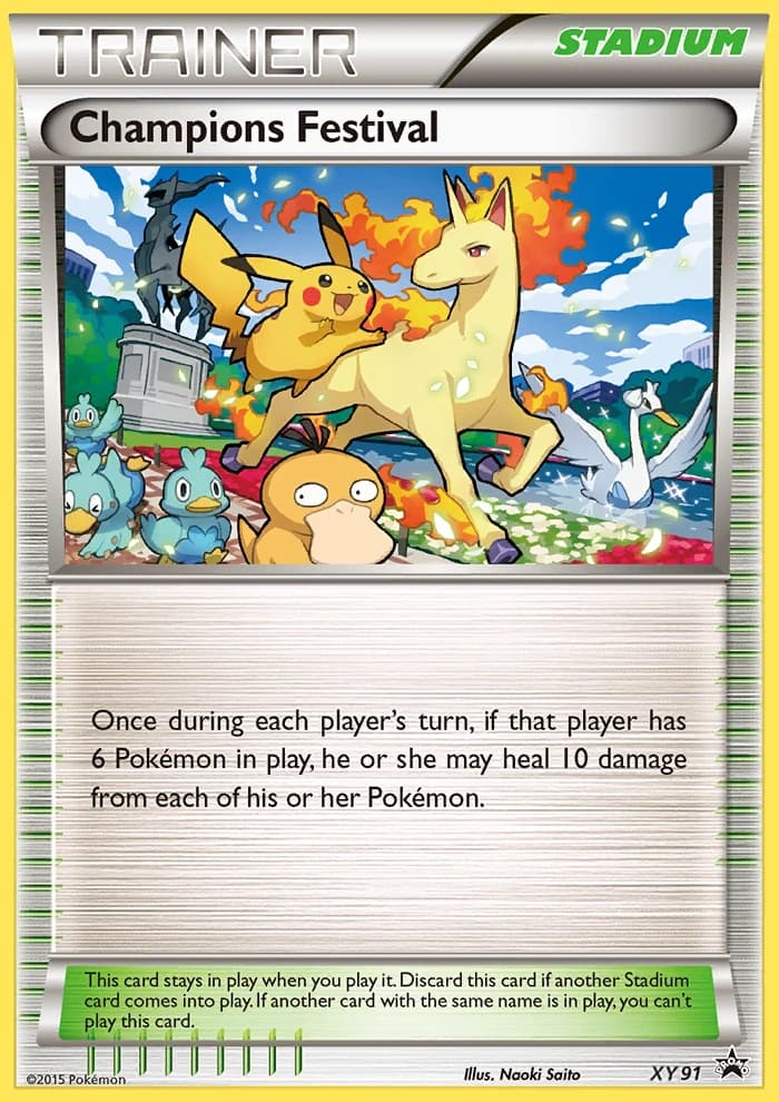 Champions Festival, XY Black Star Promos XY91, English non-holo card front