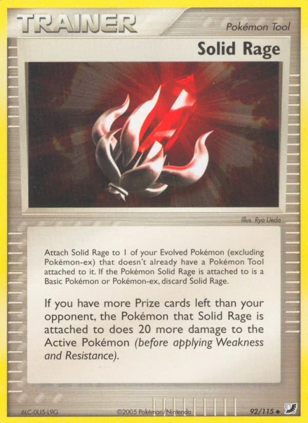 Solid Rage, EX Unseen Forces 92/115; representative English card scan; edition, finish and stamps may differ