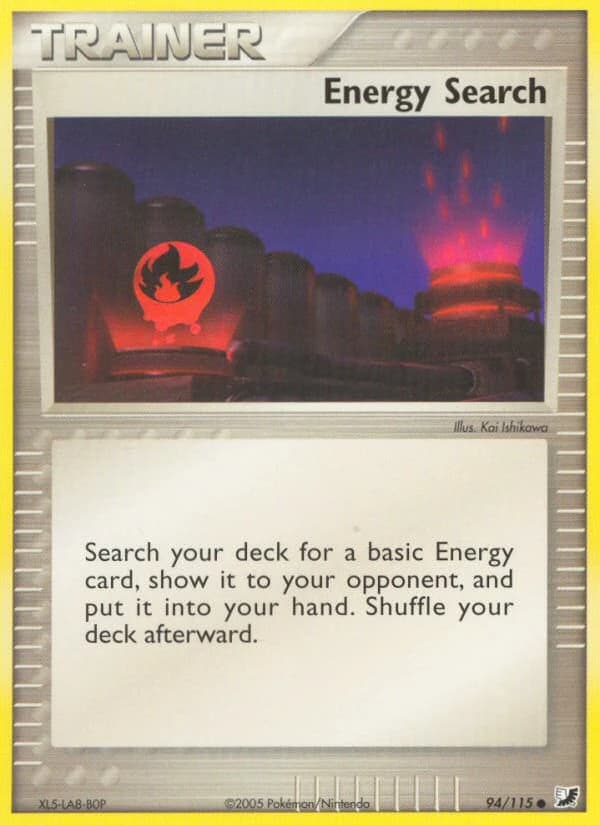 Energy Search, EX Unseen Forces 94/115; representative English card scan; edition, finish and stamps may differ