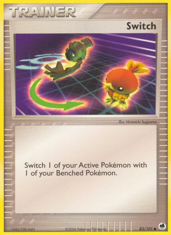 Switch, EX Dragon Frontiers 83/101; representative English card scan; edition, finish and stamps may differ