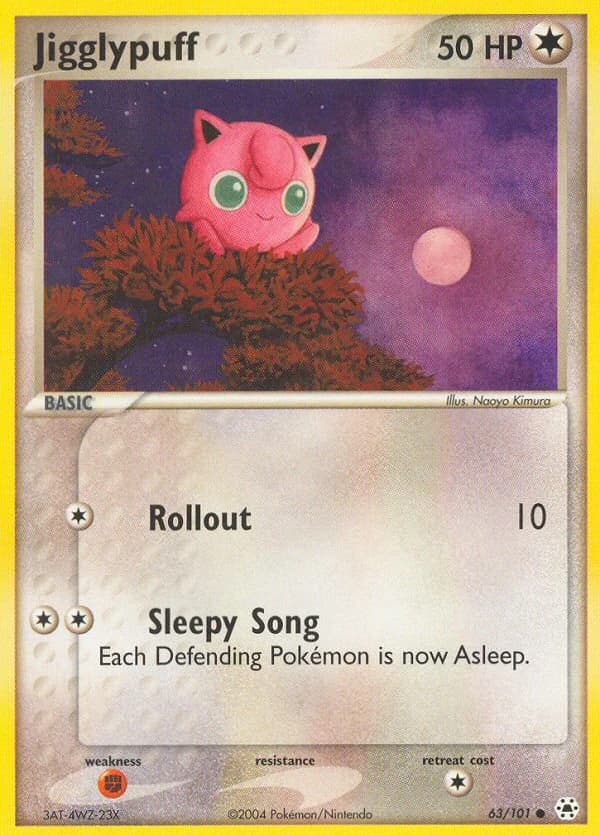 Jigglypuff, EX Hidden Legends 63/101; representative English card scan; edition, finish and stamps may differ