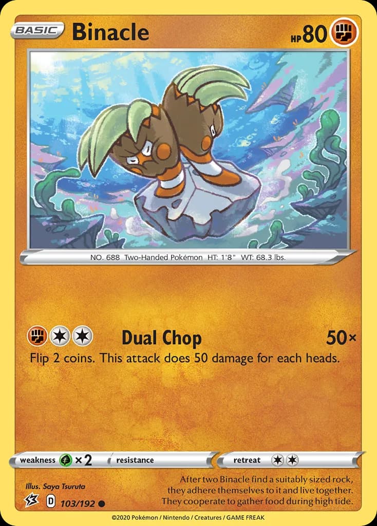 Rebel Clash Binacle card front, 103/192